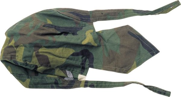 Zan Headgear Woodland Camo Tube - 100% Cotton