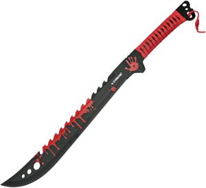 Z-Hunter Machete - 25 inch Sawback Black Red
