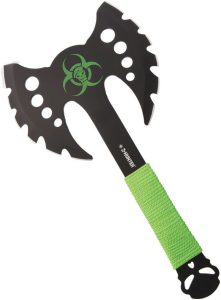 Z-Hunter Axe Zombie Green 13.5" Fixed Blade Tactical Axe
