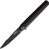 ZIEBA Six Harpoon Framelock Folding Knife 3" MagnaCut Black