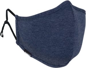 ZHFMA284 Zan Headgear Face Mask Adjustable Navy Cotton
