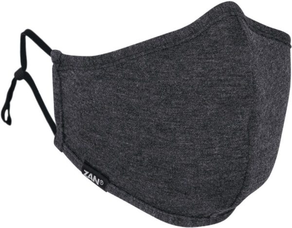 Zan Headgear Adjustable Face Mask Gray with Filter Pocket