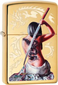 Zippo Mazzi High Polish Brass Lighter