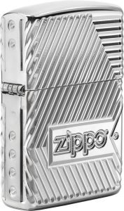 Zippo Armor Bolts High Polish Chrome Lighter