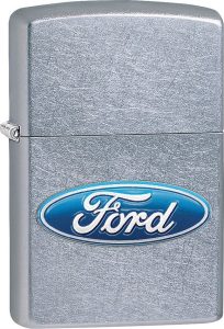 ZO06851 Zippo Ford Oval Street Chrome Lighter