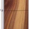 Zippo Woodchuck Cedar Brushed Chrome Lighter