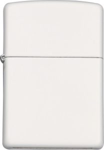 ZO10214 Zippo White Matte Lighter - USA Made Wind Resistant