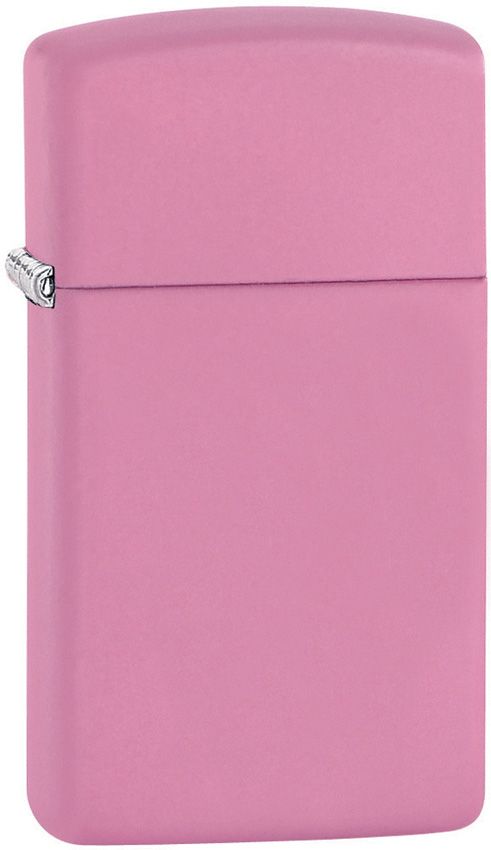 Zippo Pink Matte Slim Lighter - Compact USA Made