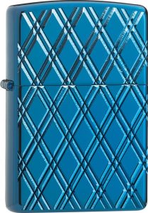 Zippo Blue Diamonds MultiCut High Polish Lighter