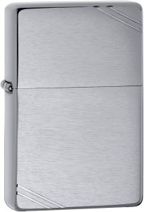 ZO11220 Zippo Brushed Chrome Lighter - Standard Size