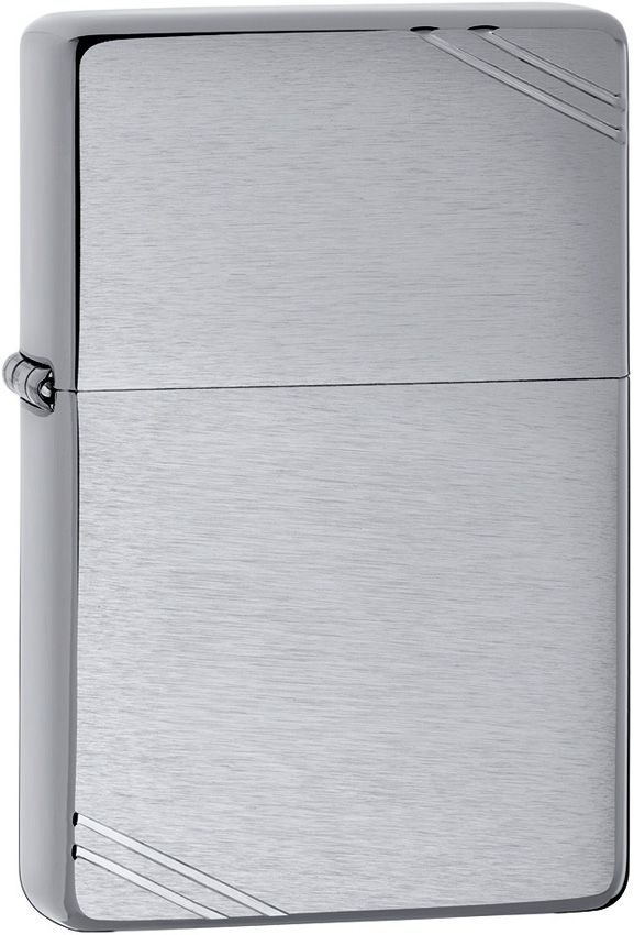 Zippo Brushed Chrome Lighter - Standard Size