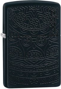 Zippo Tone on Tone Design Lighter - Black Matte