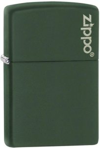 ZO11347 Zippo Logo Green Matte Lighter