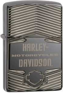 ZO11566 Zippo Harley-Davidson Lighter - High Polish Black Ice