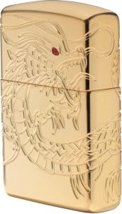 Zippo Armor Asian Dragon High Polish Gold Lighter