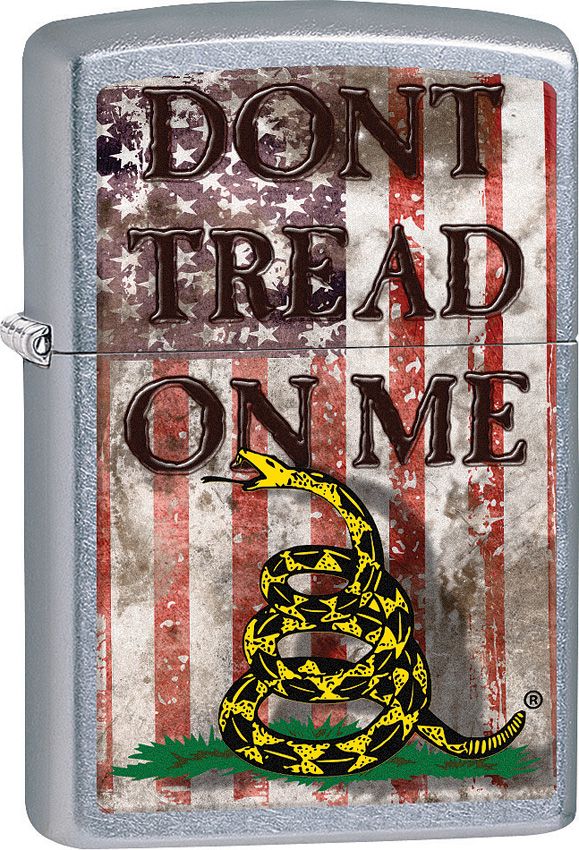 Zippo Dont Tread On Me Lighter - Street Chrome