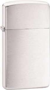 Zippo Slim Brushed Chrome Lighter