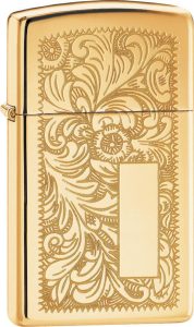 Zippo Slim Brass Venetian Lighter