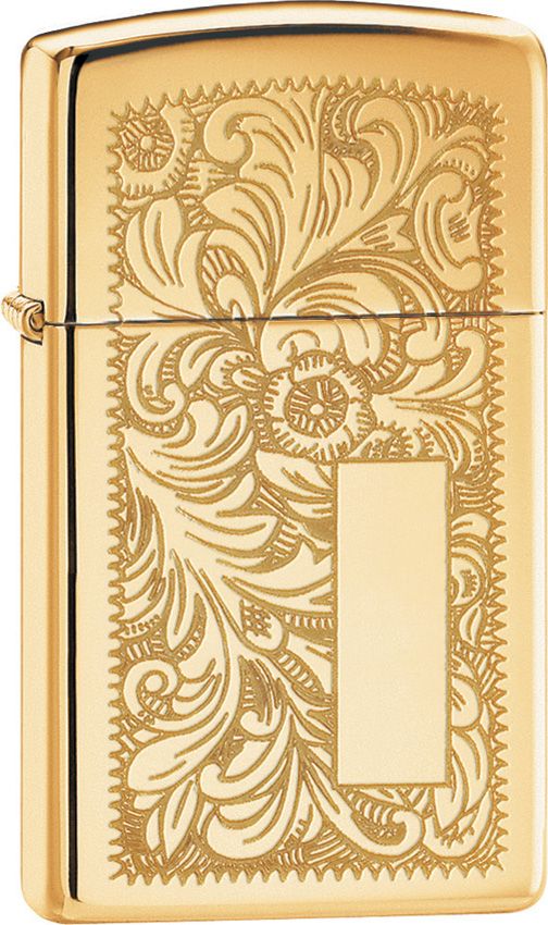 Zippo Slim Brass Venetian Lighter