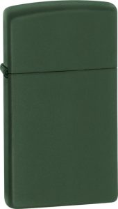 Zippo Slim Lighter Matte Green