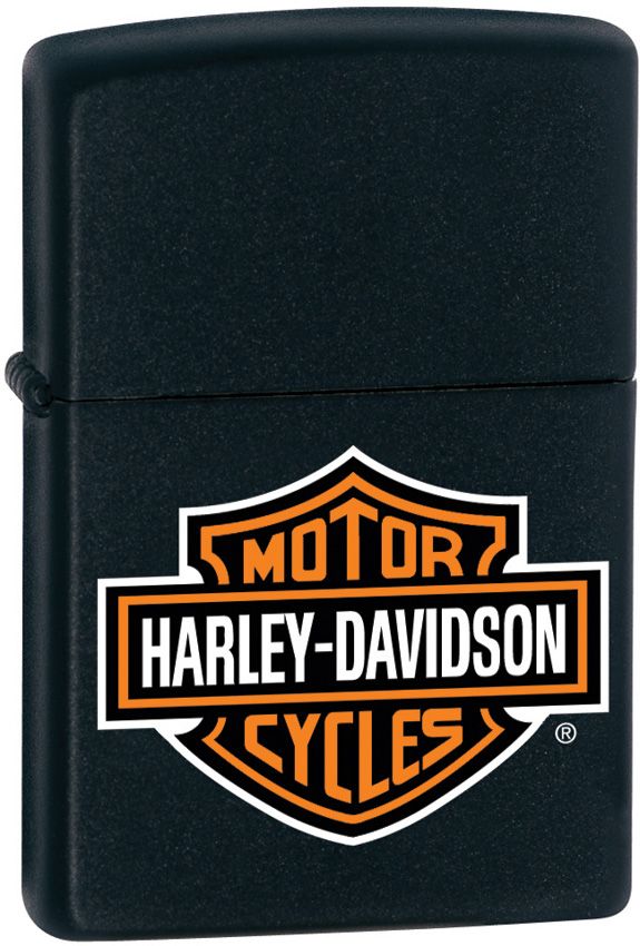 Zippo Harley H-D Logo Lighter Black Matte