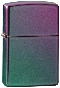 ZO14296 Zippo Classic Iridescent Lighter Turquoise Violet