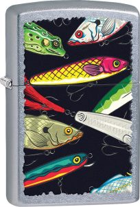 Zippo Fishing Lures Lighter - Street Chrome