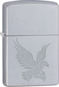 ZO15247 Zippo Eagle Lighter - Satin Chrome