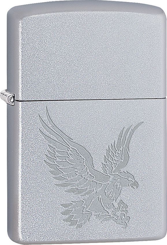 Zippo Eagle Lighter - Satin Chrome