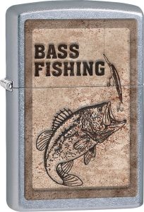 ZO15248 Zippo Bass Fishing Lighter - Street Chrome