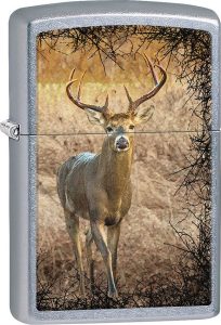 Zippo Deer Lighter - Street Chrome