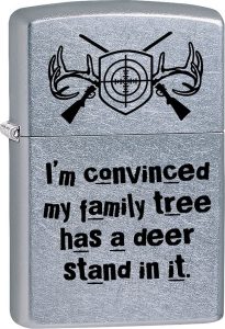 Zippo Family Tree Stand Street Chrome Lighter