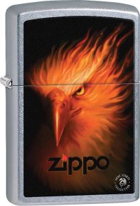 Zippo Firebird Lighter - Street Chrome Anne Stokes