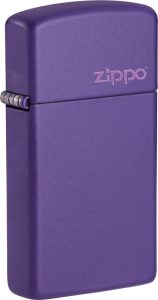 Zippo Slim Purple Logo Lighter - Slim