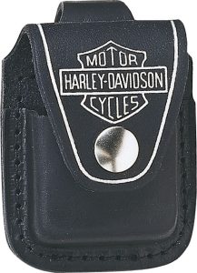 ZO17080 Zippo Harley-Davidson Black Leather Lighter Pouch