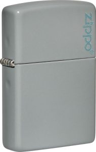 ZO19990 Zippo Classic Flat Gray Logo Lighter