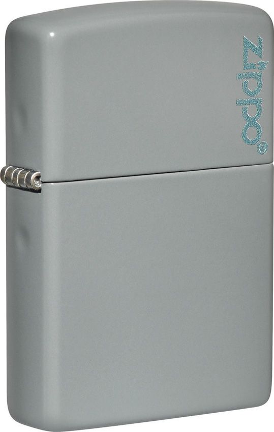 Zippo Classic Flat Gray Logo Lighter