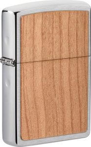 ZO19994 Zippo Woodchuck Cherry Wood Inlay Windproof Lighter