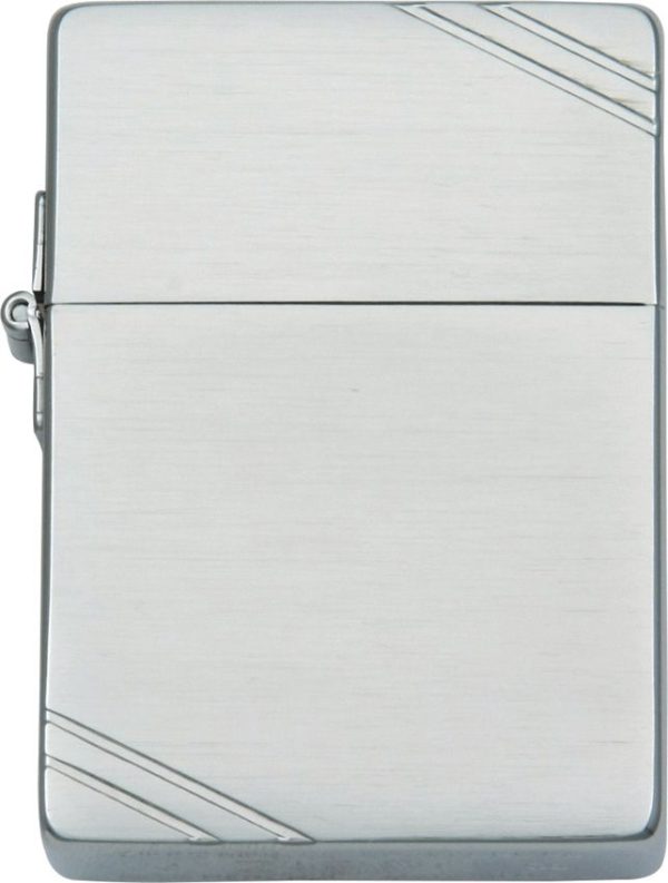 ZO19995 Zippo 1935 Replica Slashes Brushed Chrome Lighter