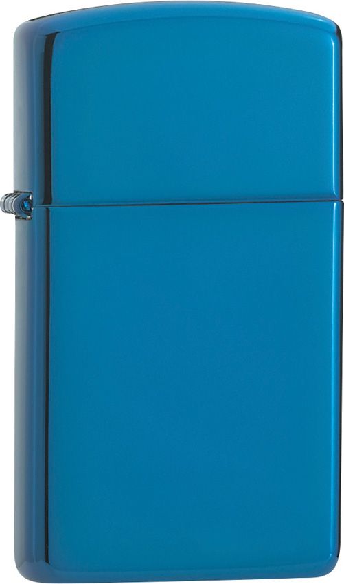 Zippo Slim Blue Lighter - High Polish Finish