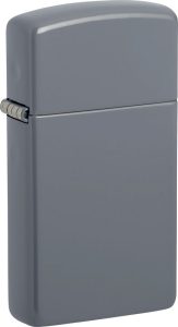 Zippo Slim Lighter Flat Gray No Logo