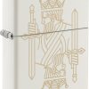 Zippo King Queen White Matte Lighter