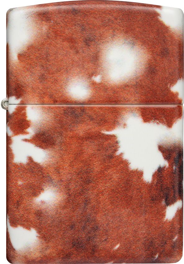 ZO23790 Zippo Cow Print Lighter Brown White