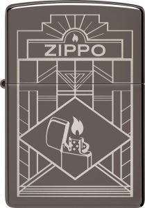 ZO23797 Zippo Design Lighter Black Ice Finish