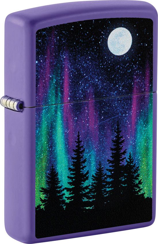 Zippo Night In The Forest Purple Lighter