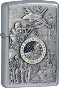 ZO24457 Zippo Joined Forces Armed Services Emblem Lighter