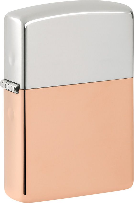 ZO24550 Zippo Bi-Metal Sterling Silver Copper Collectible Lighter