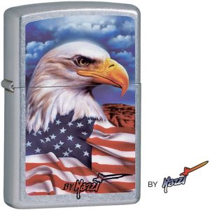 Zippo Mazzi Freedom Watch Eagle Street Chrome