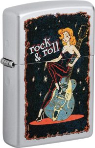 Zippo Cool Chick Satin Chrome Slim Lighter