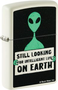 ZO25486 Zippo Buck Wear Alien Glow-in-the-Dark Lighter